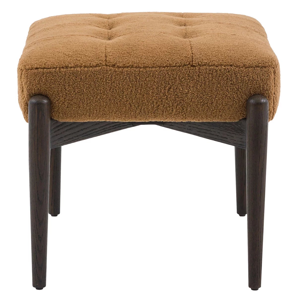 Gallery Humber Orange Faux Sheepskin Footstool, view 6