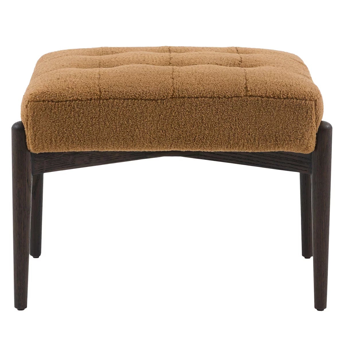 Gallery Humber Orange Faux Sheepskin Footstool, view 7
