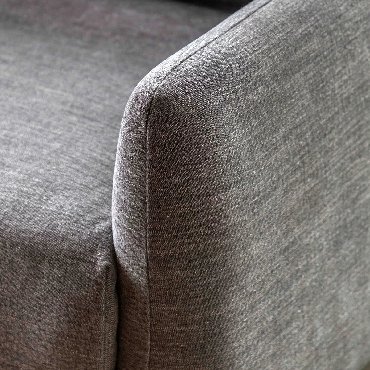 Gallery Oakwood Dark Grey Fabric Armchair, view 4