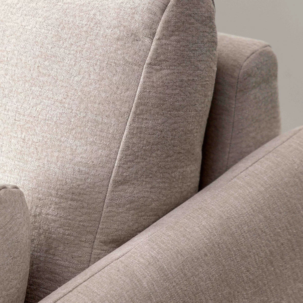 Gallery Oakwood Natural 3 Seater Fabric Sofa, view 3
