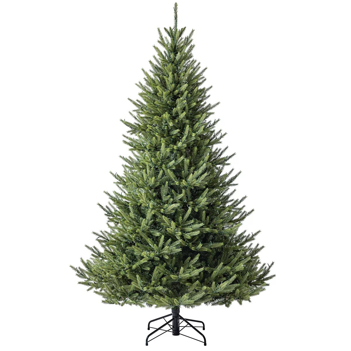 7.5 ft (2.3m) Pre-Lit Euro Style Artificial Christmas Tree With 1400 Colour Changing Twinkle Micro LED LightsLED Tree, view 3