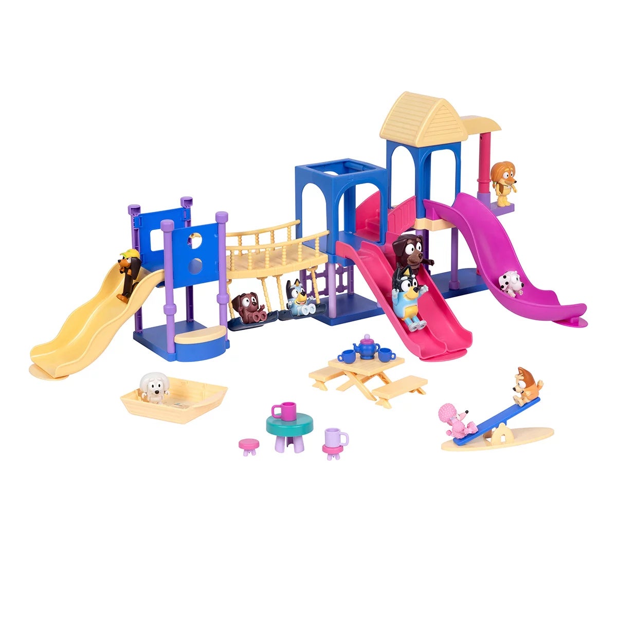 Bluey's Playdate Playground Set, 24-Piece Set with 10 figures Including exclusive Winnie and Fido (3+ Years), view 6