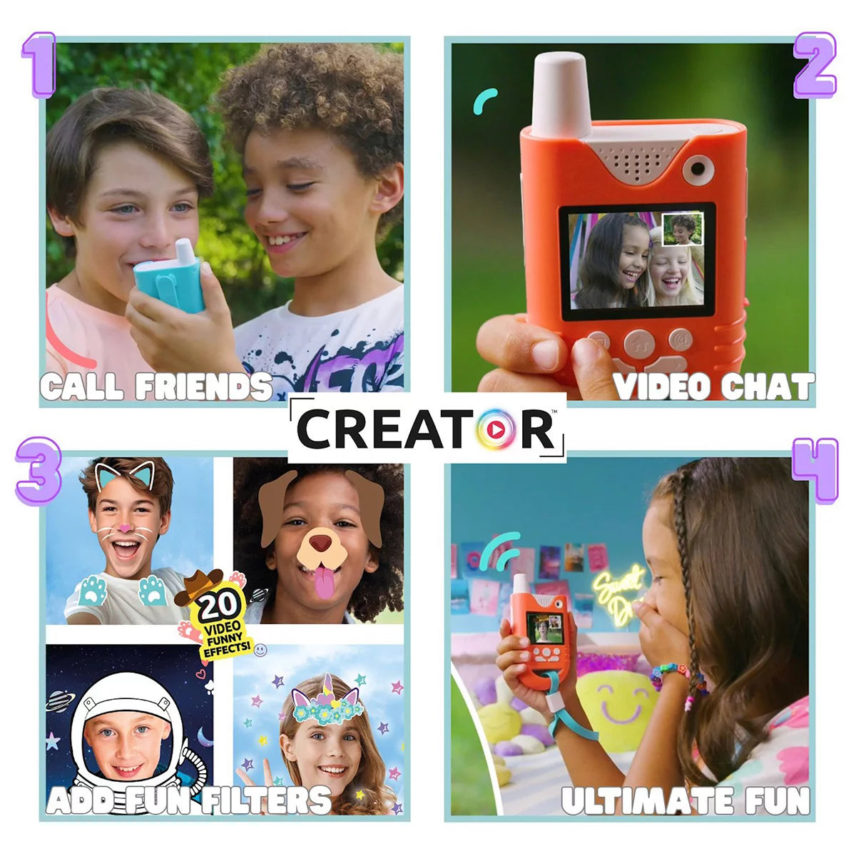 Com_Creator Video Walkie Talkies 2 Pack (5+ Years)