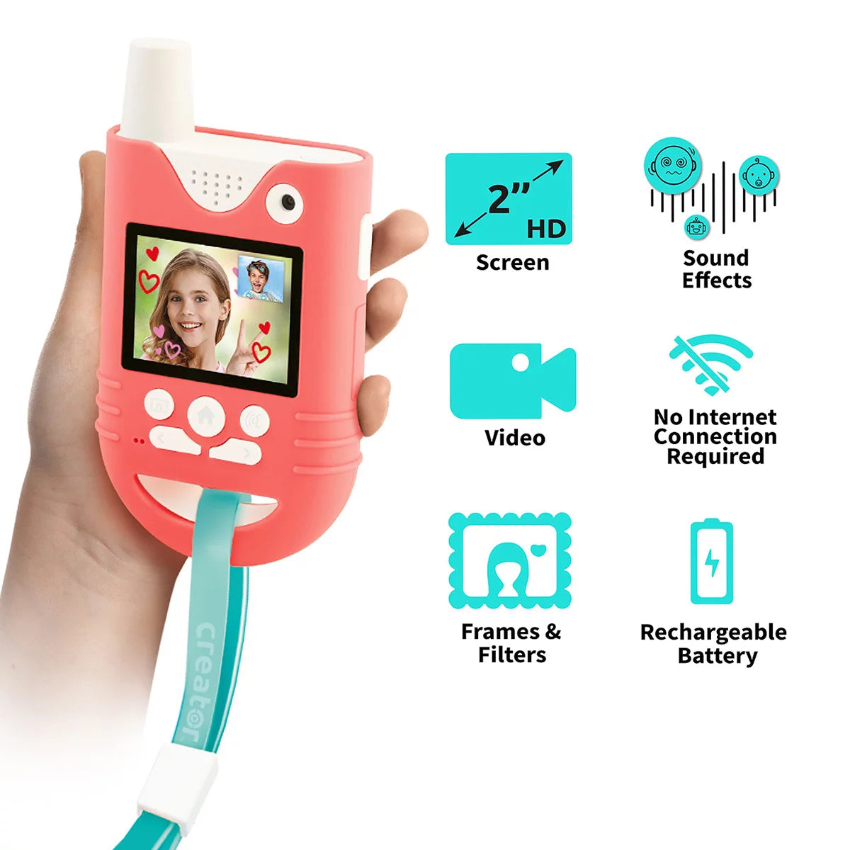 Com_Creator Video Walkie Talkies 2 Pack (5+ Years)