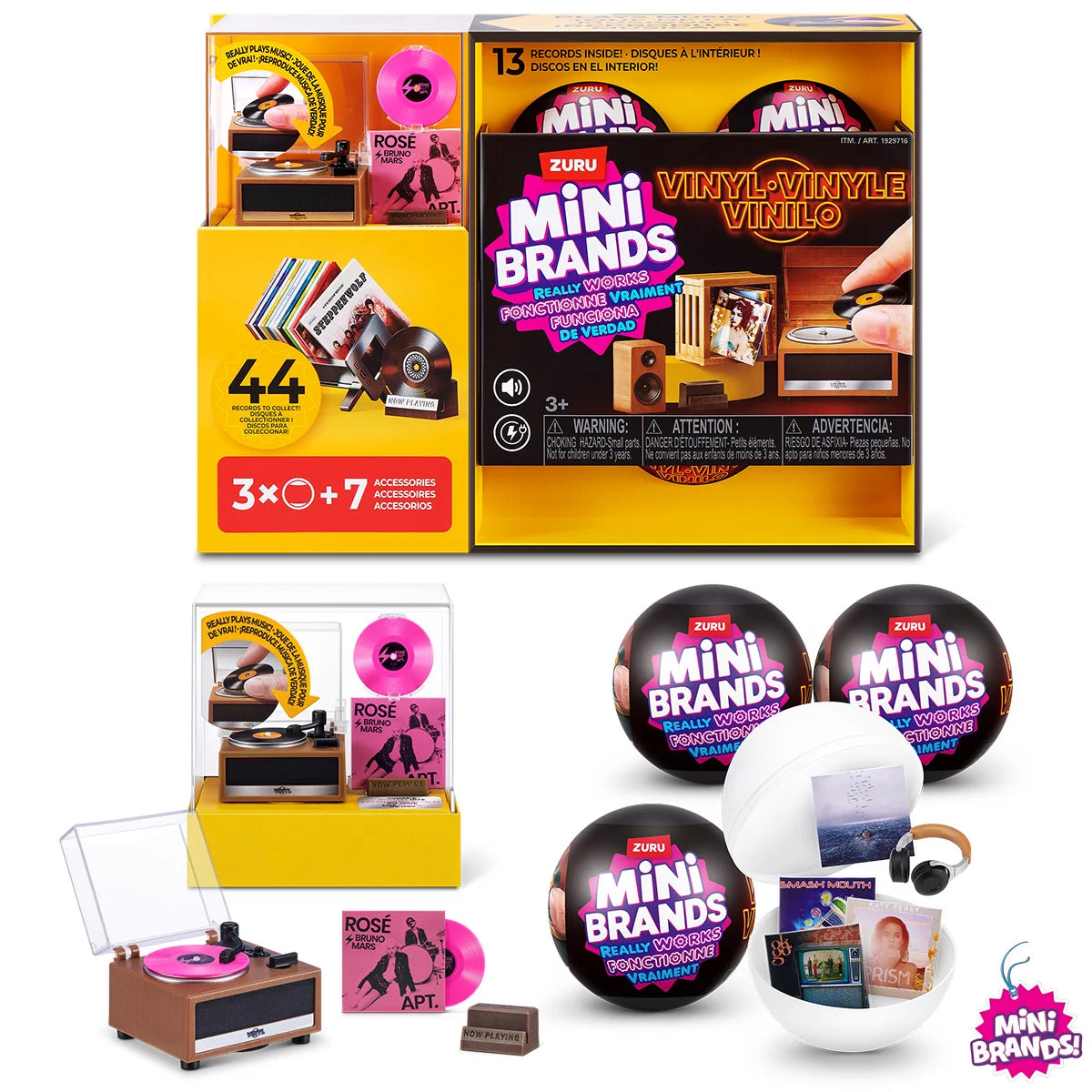 Mini Brands Really Works Vinyl Bundle Series 1 by ZURU (3+ Years)