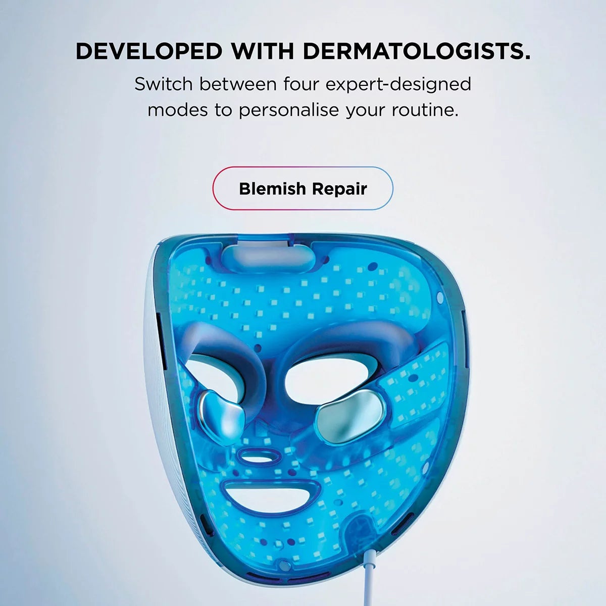 Shark FW312UKPL CryoGlow Under-Eye Cooling & LED Anti-Ageing & Blemish Repair Mask in Lilac Chill, view 3