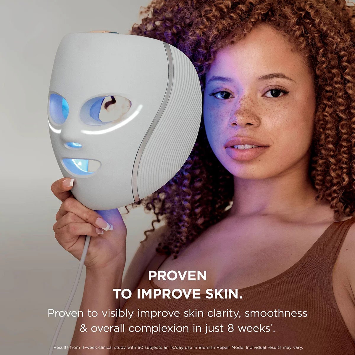 Shark FW312UKPL CryoGlow Under-Eye Cooling & LED Anti-Ageing & Blemish Repair Mask in Lilac Chill, view 5