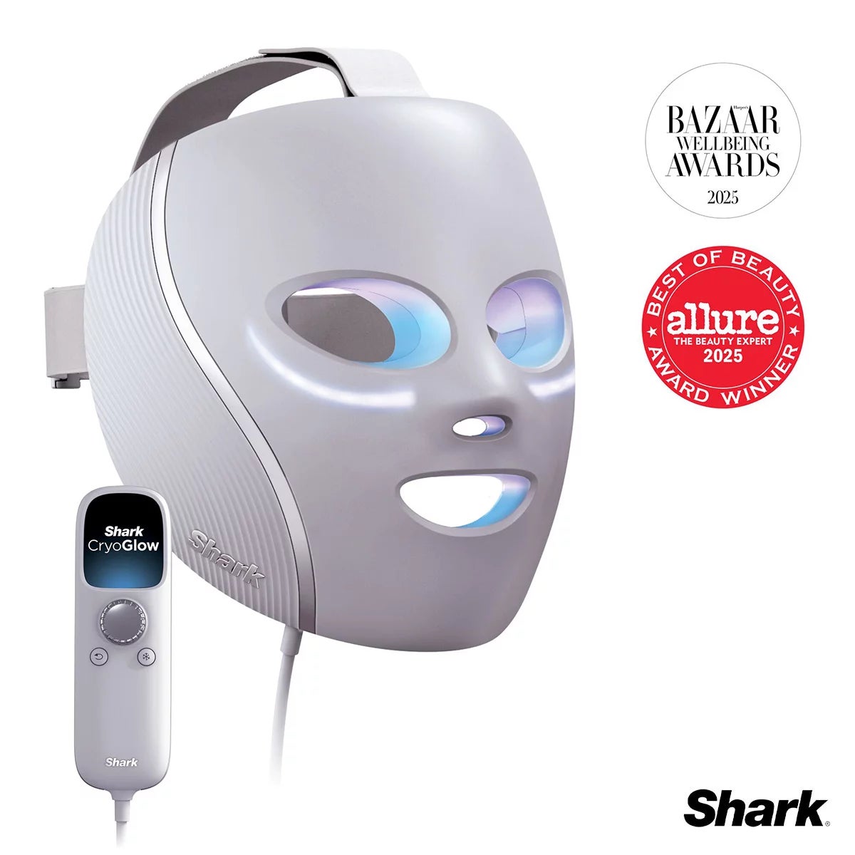 Shark FW312UKPL CryoGlow Under-Eye Cooling & LED Anti-Ageing & Blemish Repair Mask in Lilac Chill