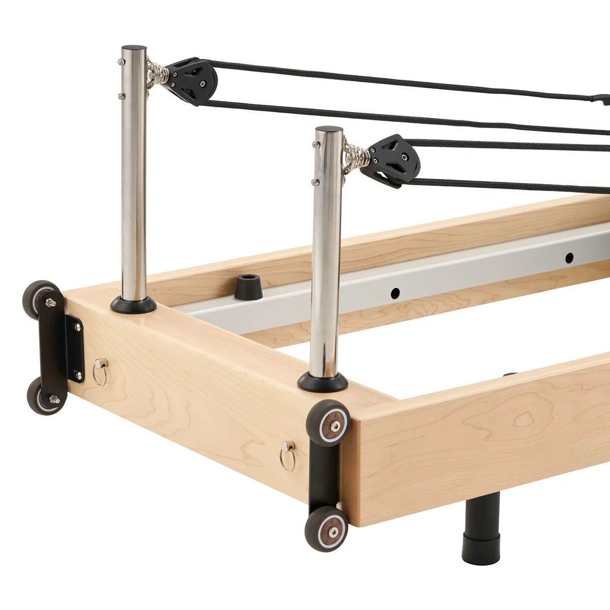Hisooth SpaceSaver Foldable Pilates Reformer 60cm Maple Frame