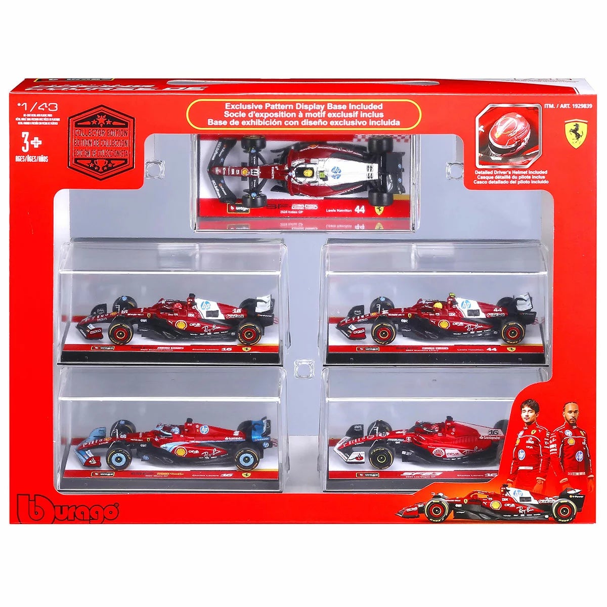 1:43 Formula 1 Racing Cars 5 Pack Assortment (3+ Years), view 4