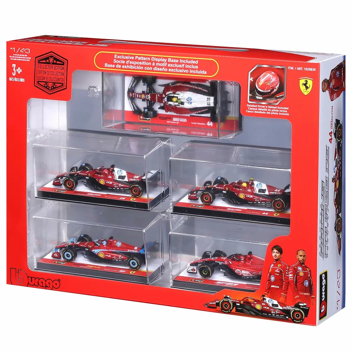 1:43 Formula 1 Racing Cars 5 Pack Assortment (3+ Years), view 5