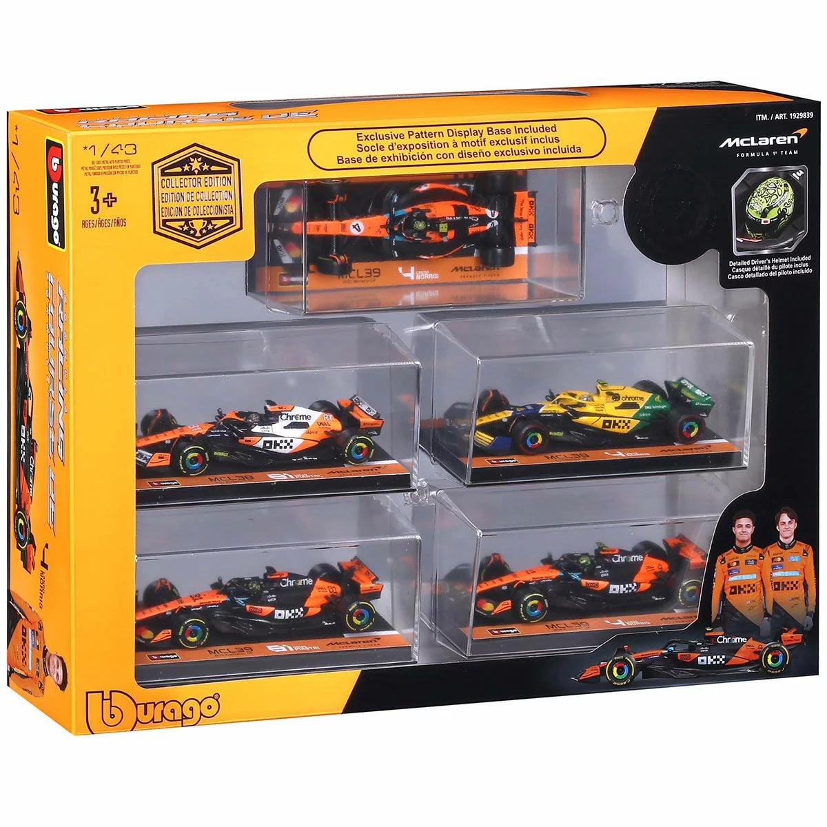 1:43 Formula 1 Racing Cars 5 Pack Assortment (3+ Years), view 9