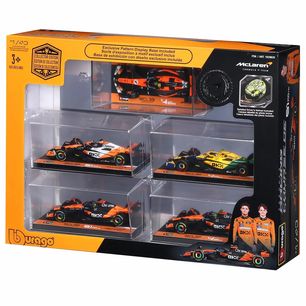 1:43 Formula 1 Racing Cars 5 Pack Assortment (3+ Years), view 10