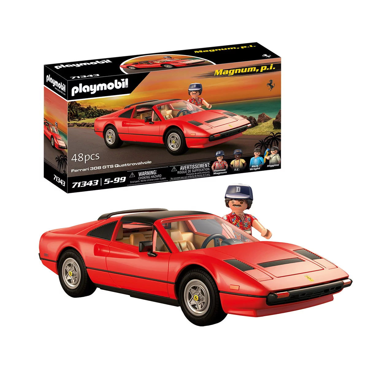 PLAYMOBIL 71343 Magnum Ferrari 308 GTS / PLAYMOBIL 71020 Ferrari SF90 Stradale (4+ Years), view 5