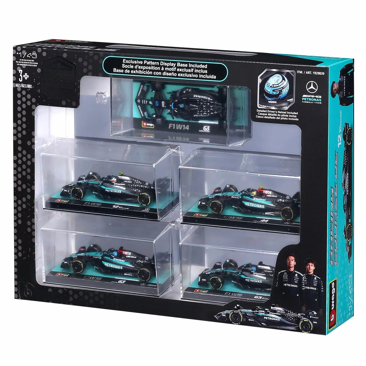 1:43 Formula 1 Racing Cars 5 Pack Assortment (3+ Years), view 16