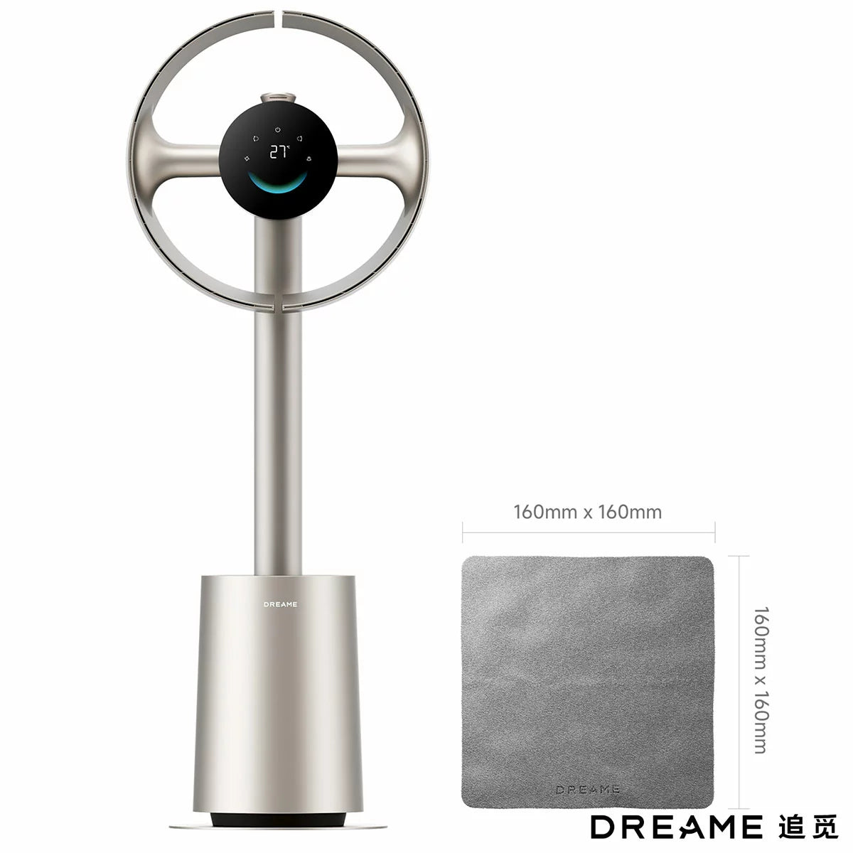 Dreame MF10 Bladeless Fan in Titanium Gold