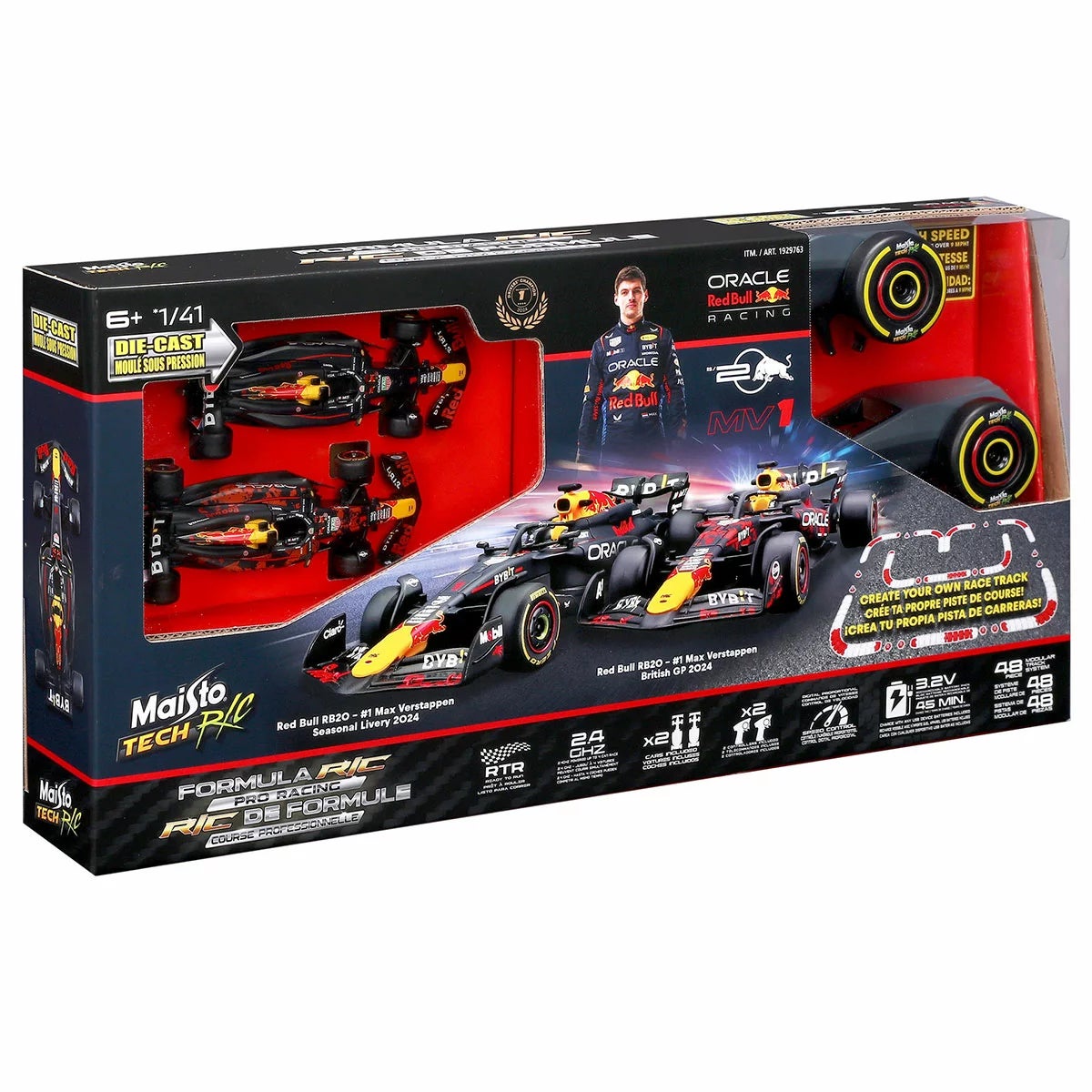 1:41 Formula Racing 2 Pack with 48-piece Track Assortment (6+ Years), view 19