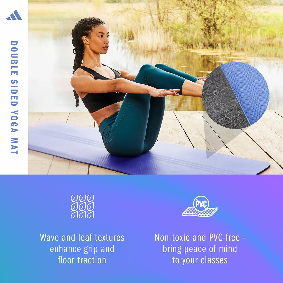 Adidas Double Sided Yoga Mat, view 12