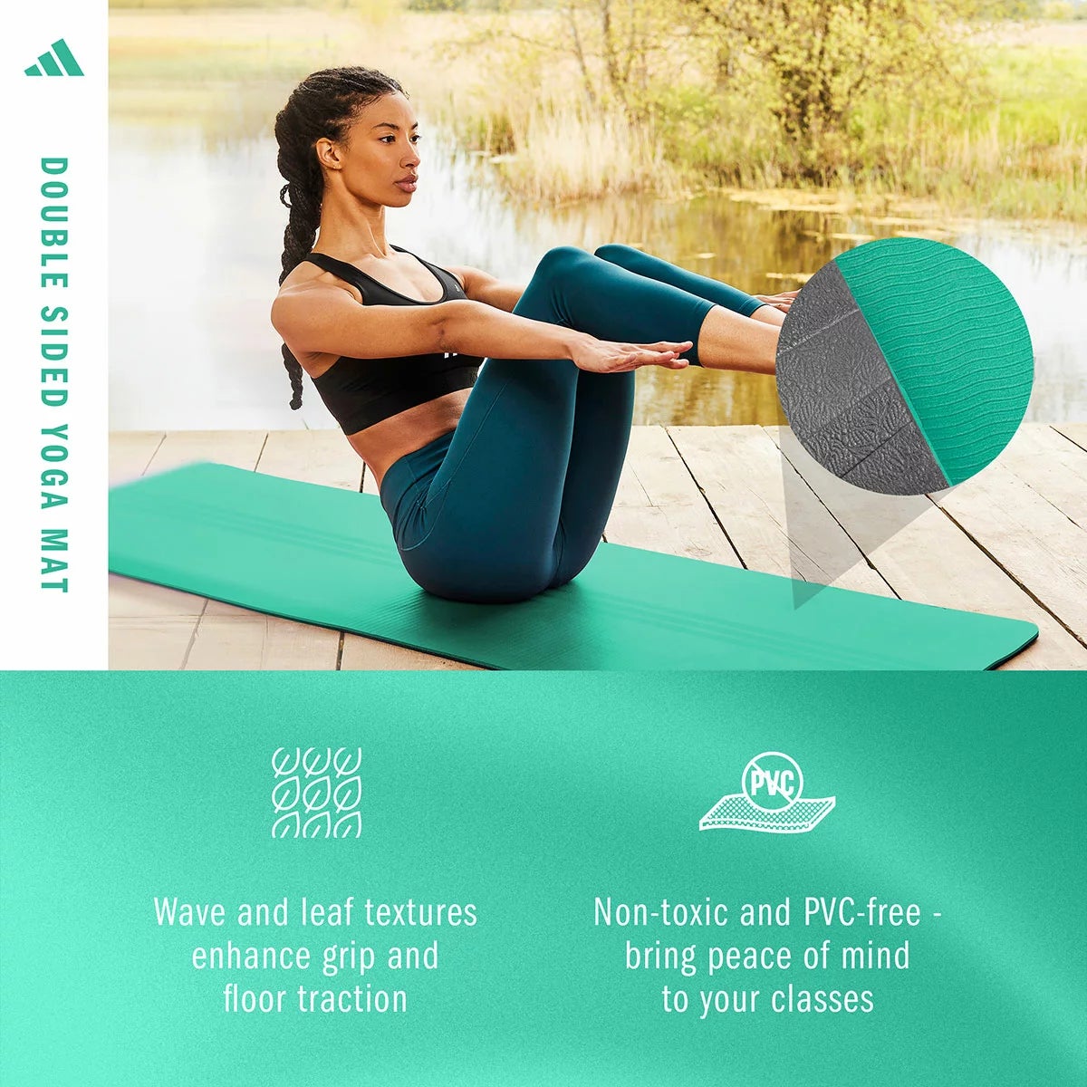 Adidas Double Sided Yoga Mat, view 20