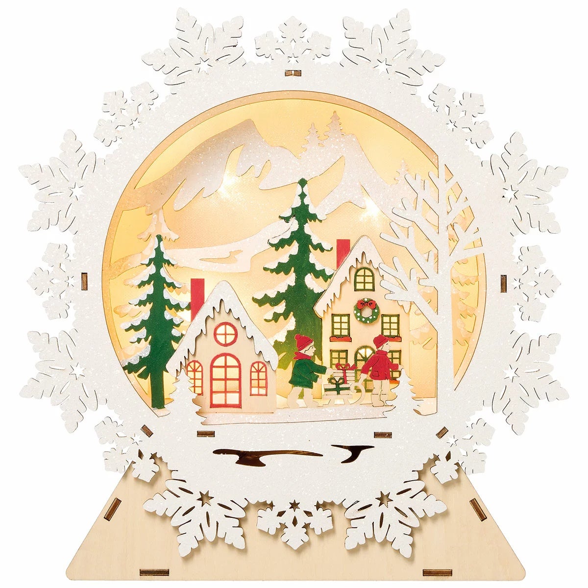 Light Up Wooden Holiday Icons-Set Of 2, view 4