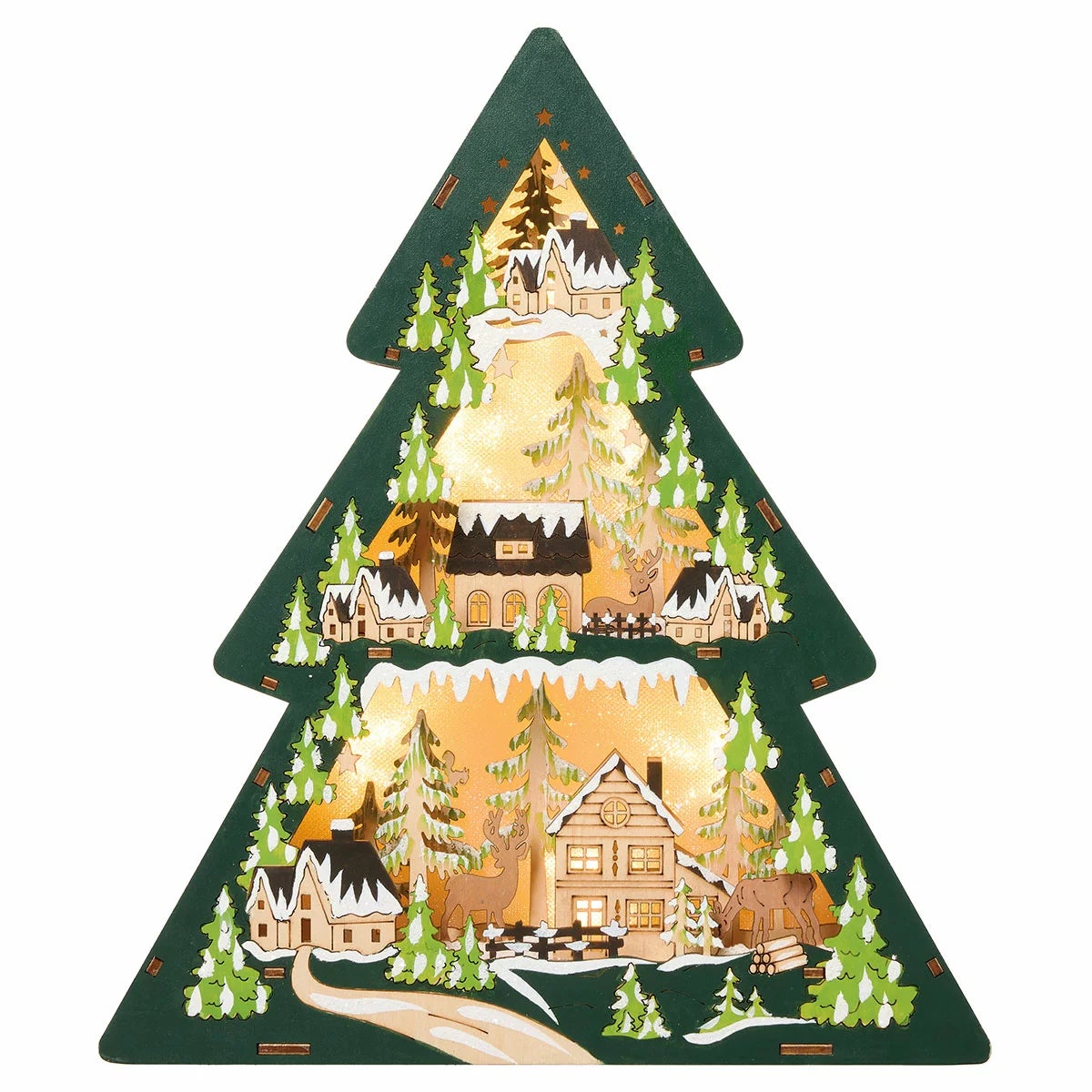 Light Up Wooden Holiday Icons-Set Of 2, view 18