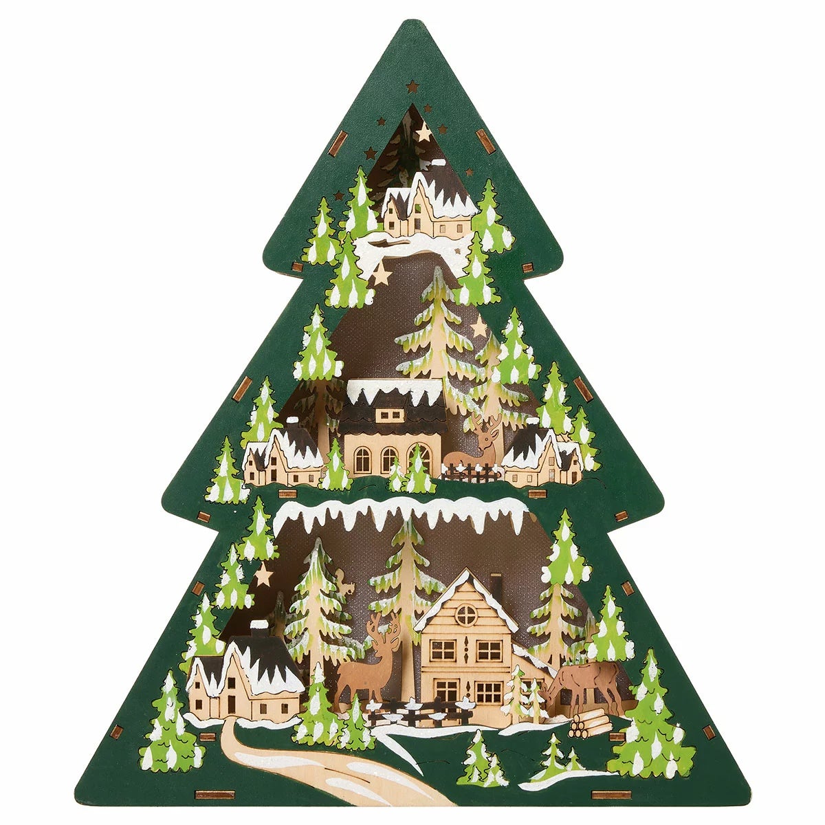 Light Up Wooden Holiday Icons-Set Of 2, view 19