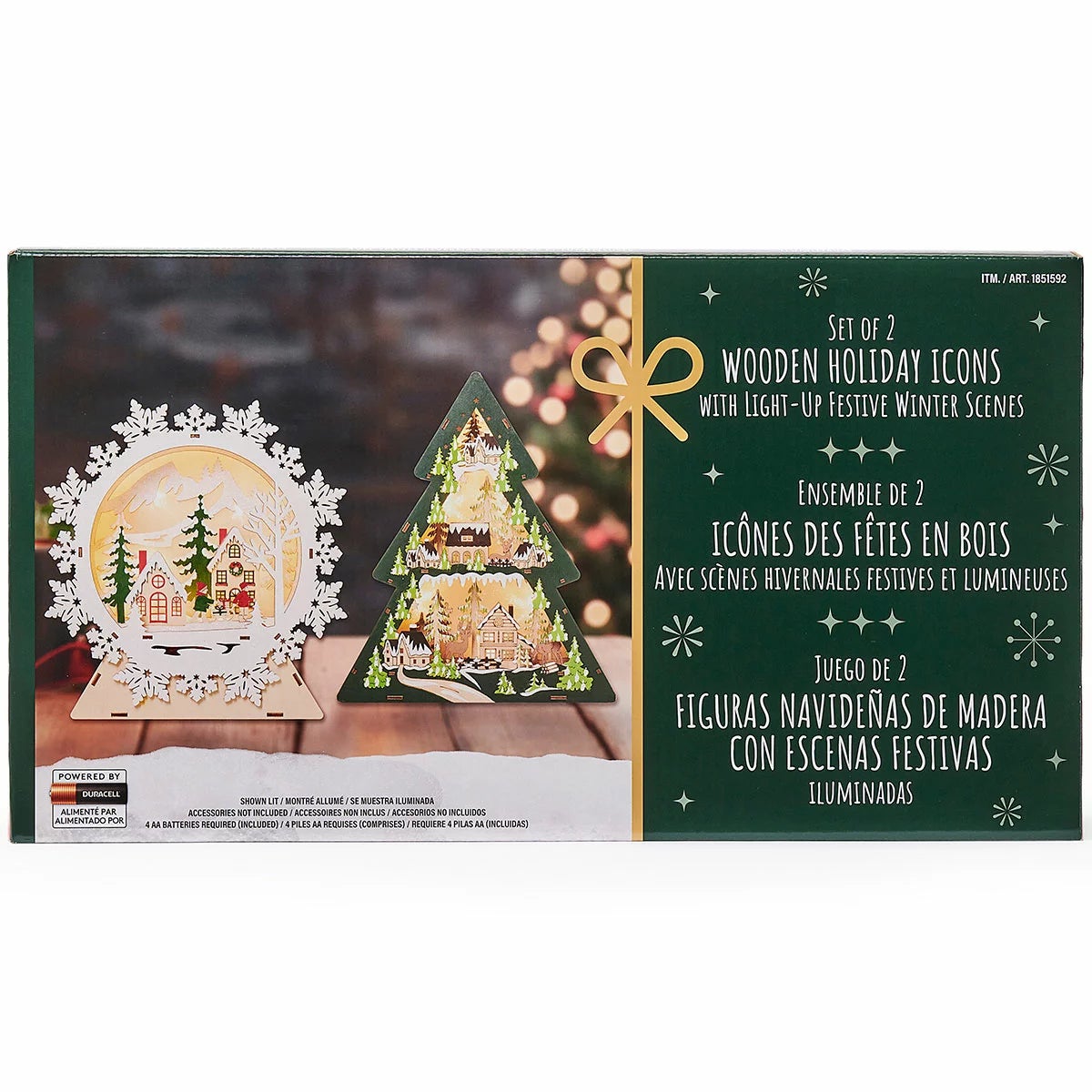 Light Up Wooden Holiday Icons-Set Of 2, view 24