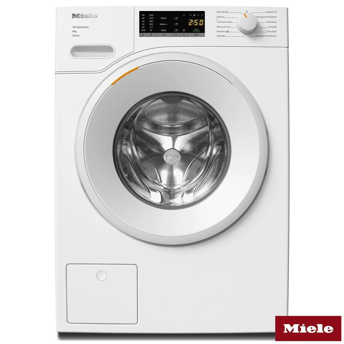 Miele WSA123 WCS, 8kg Washing Machine, A Rated in White