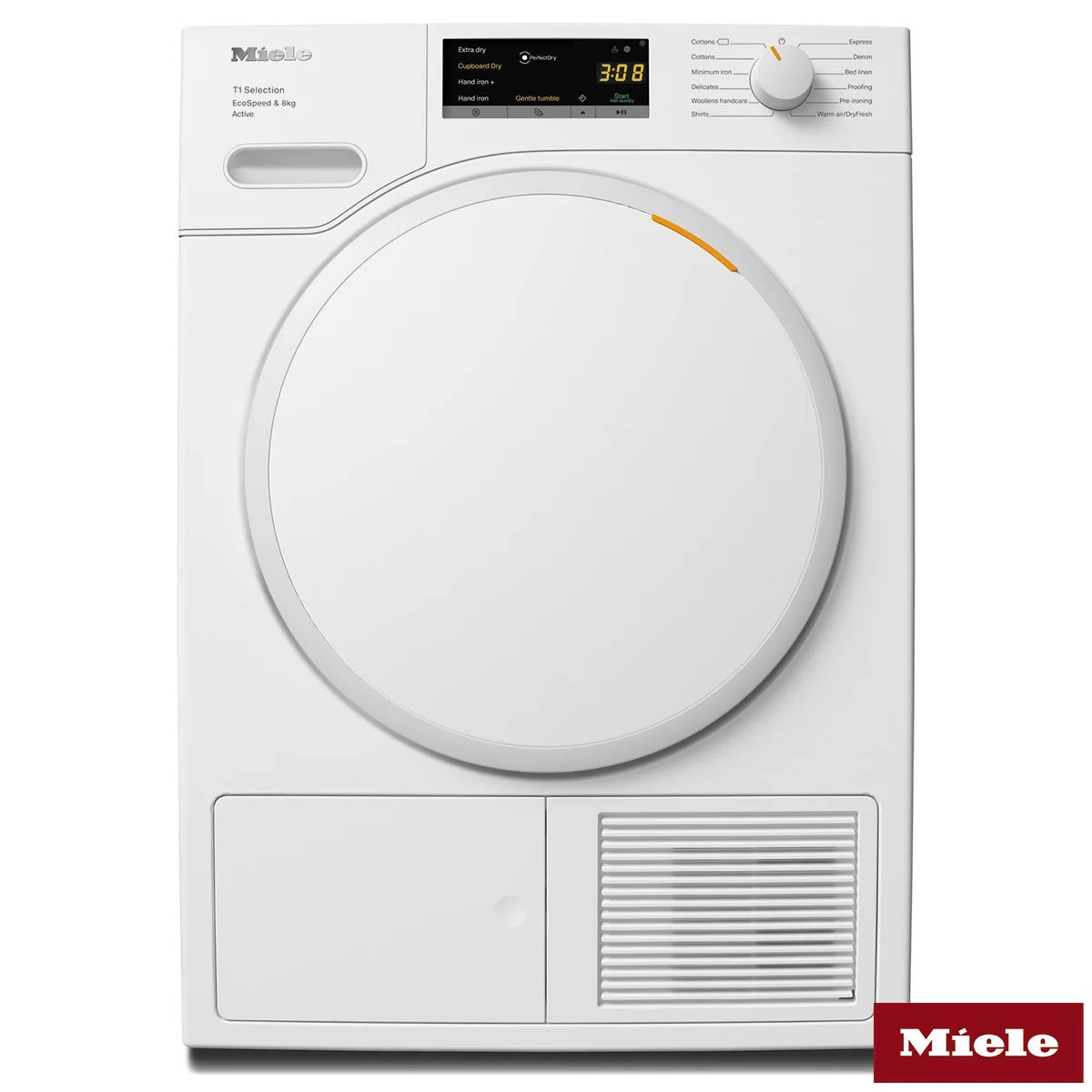 Miele TSA523 WP 8kg Heat Pump Tumble Dryer, A+++ Rated in White
