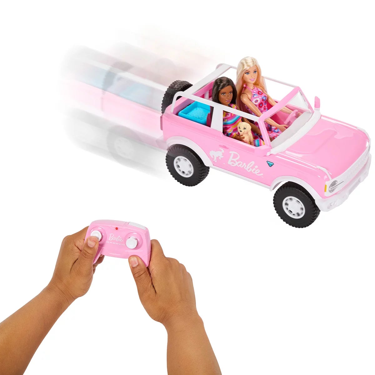 Barbie Bronco Hot Wheels RC Car with Two Dolls and Accessories (4+ Years), view 3