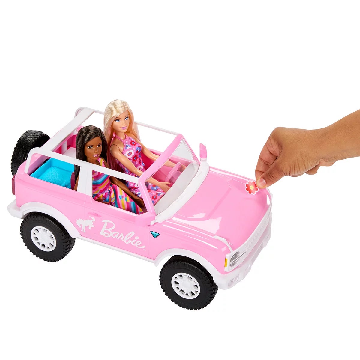 Barbie Bronco Hot Wheels RC Car with Two Dolls and Accessories (4+ Years), view 4
