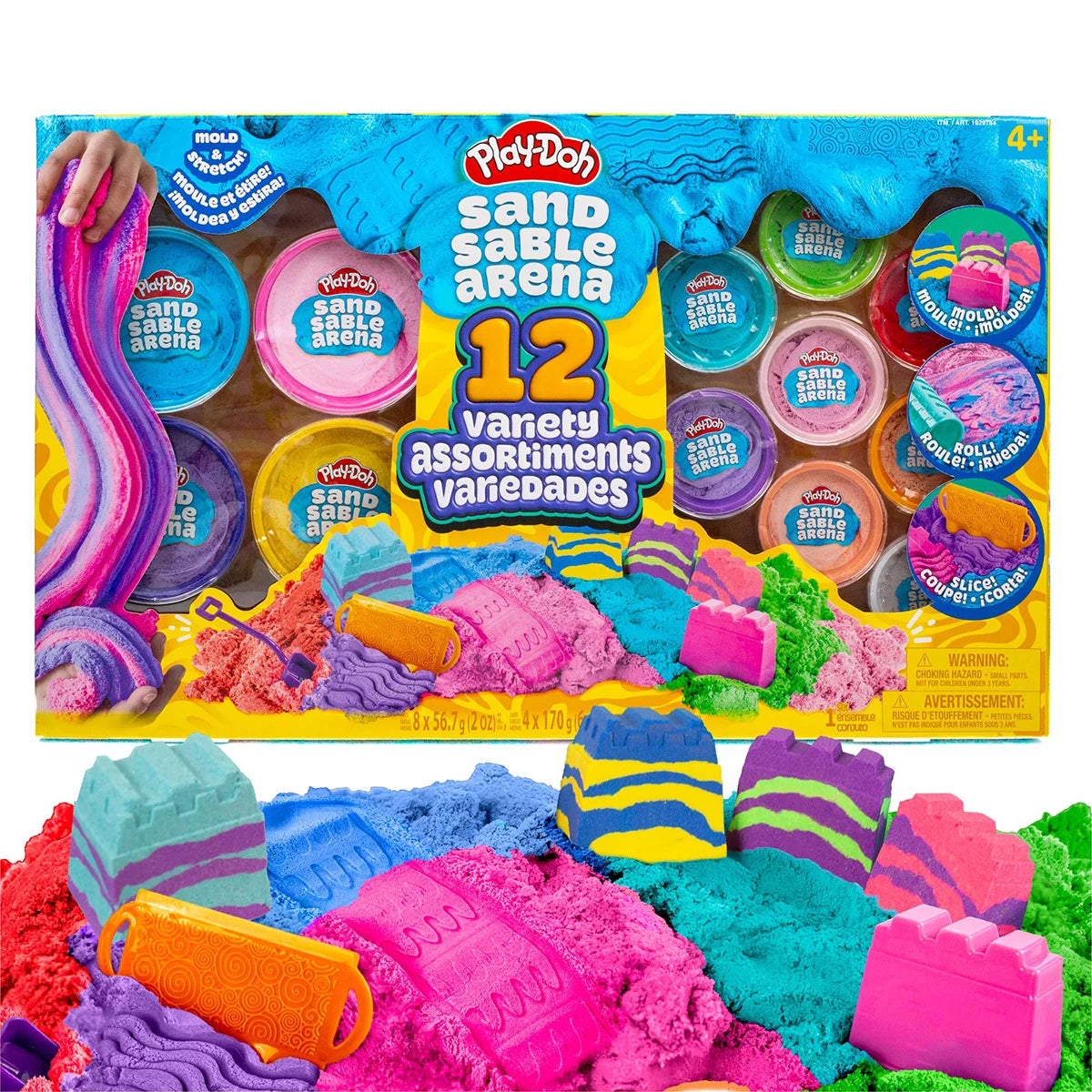 PlayDoh 12 Mega Variety Assortment - Slime / Sand (3+ Years), view 2
