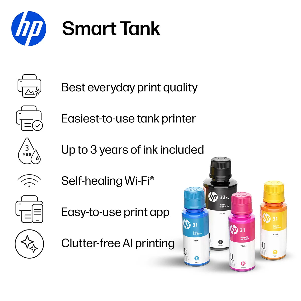 HP Smart Tank 7308 Printer, view 2