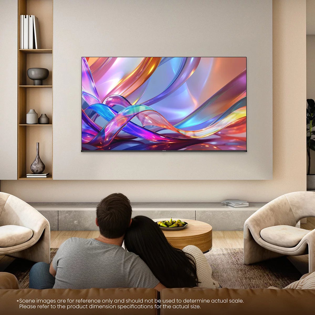 Hisense 58E7STUK 55 Inch QLED HD Smart TV, view 3