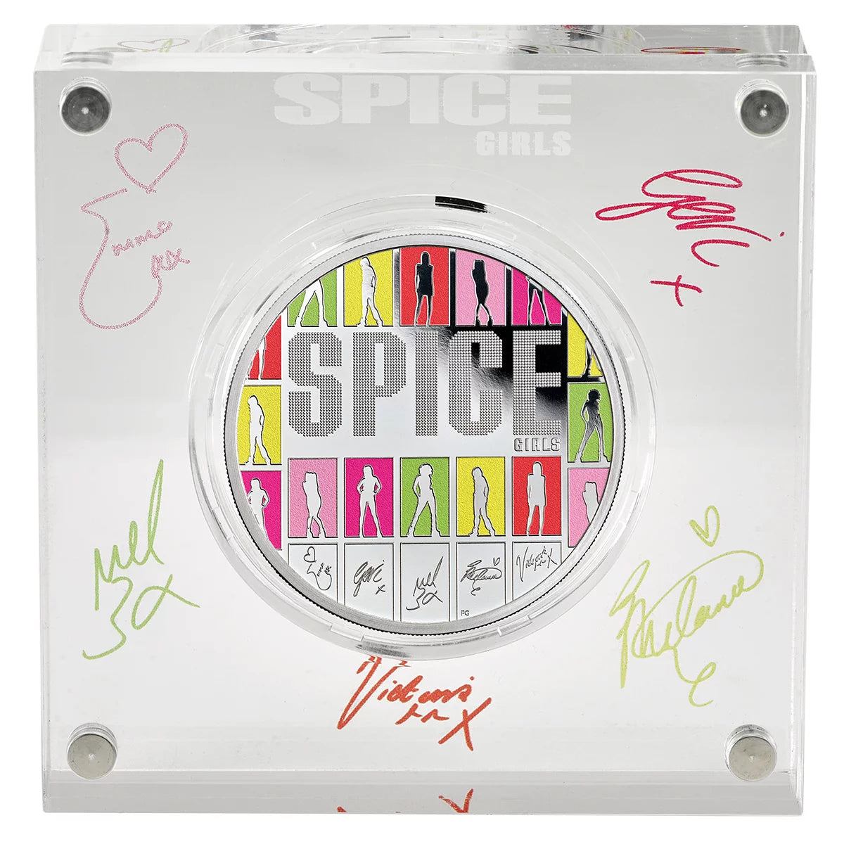 The Spice Girls 2026 UK 1oz Silver Proof Colour Coin