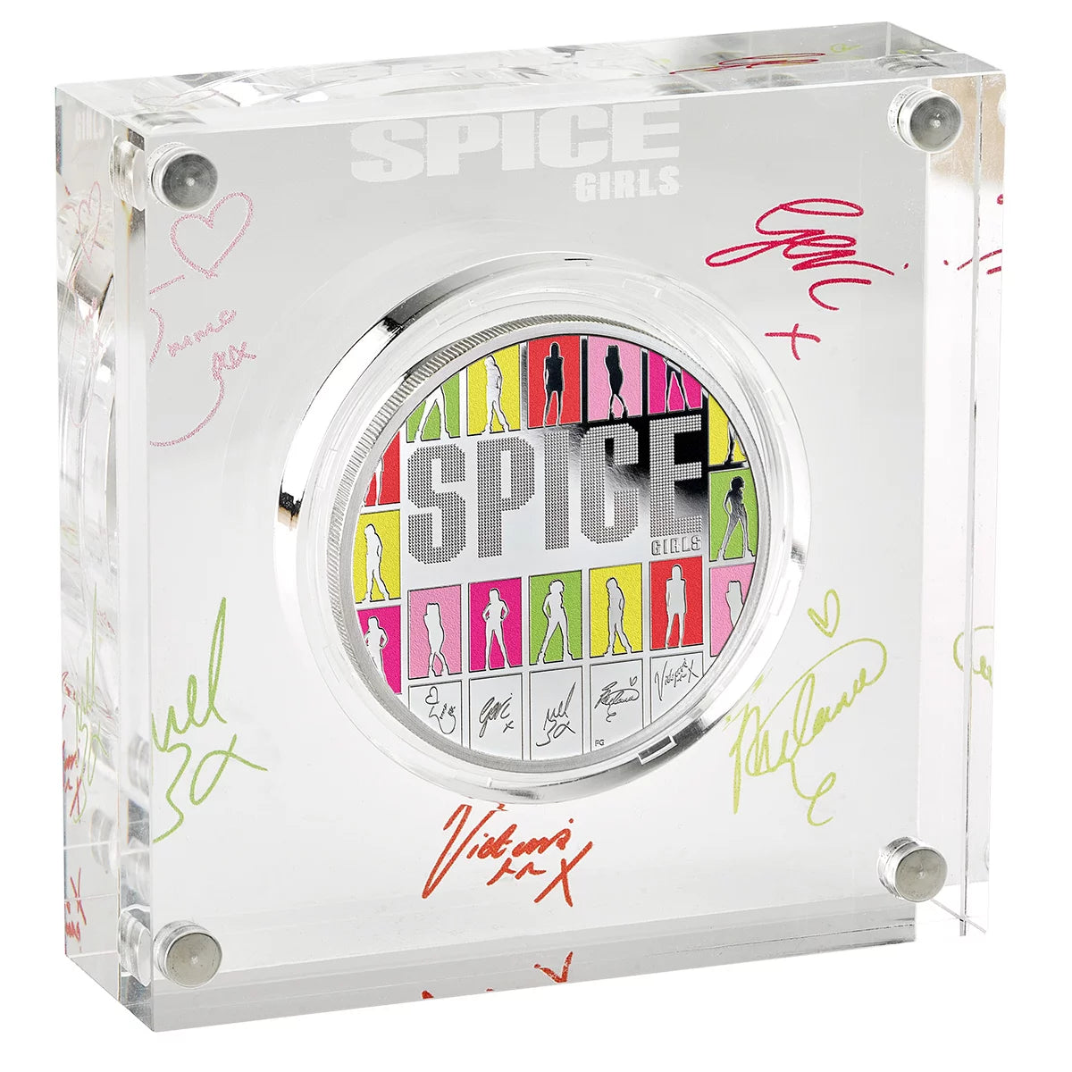 The Spice Girls 2026 UK 1oz Silver Proof Colour Coin, view 2