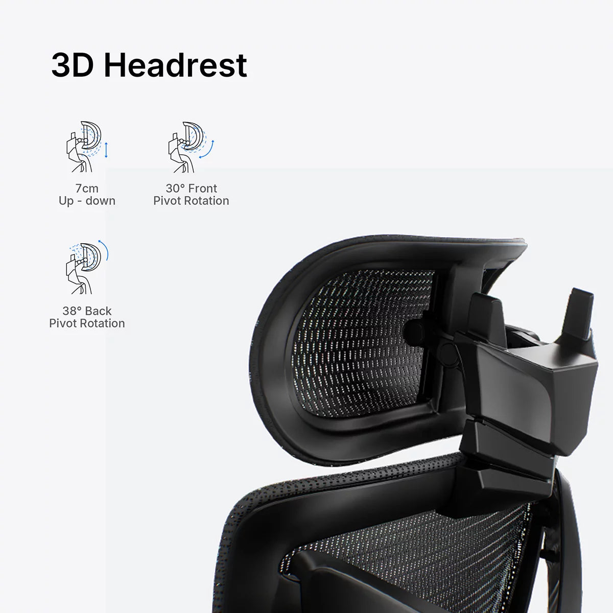 anda seaT X-Air Pro Mesh Gaming Chair, Black, view 8