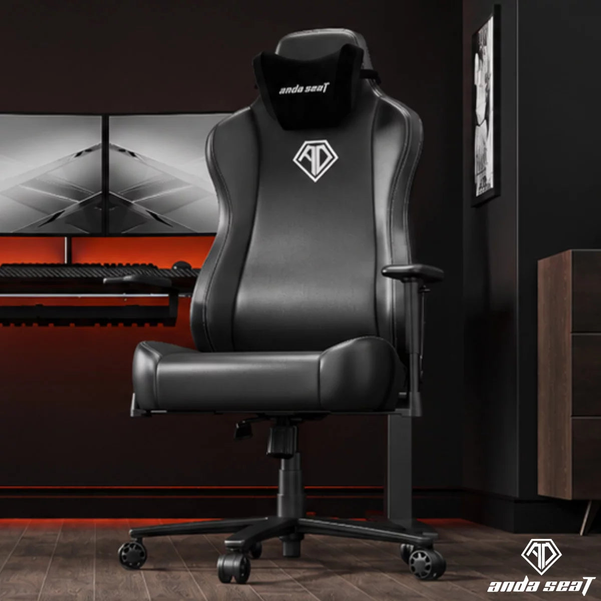 anda seaT Novis Max Extra Large Gaming Chair, Black