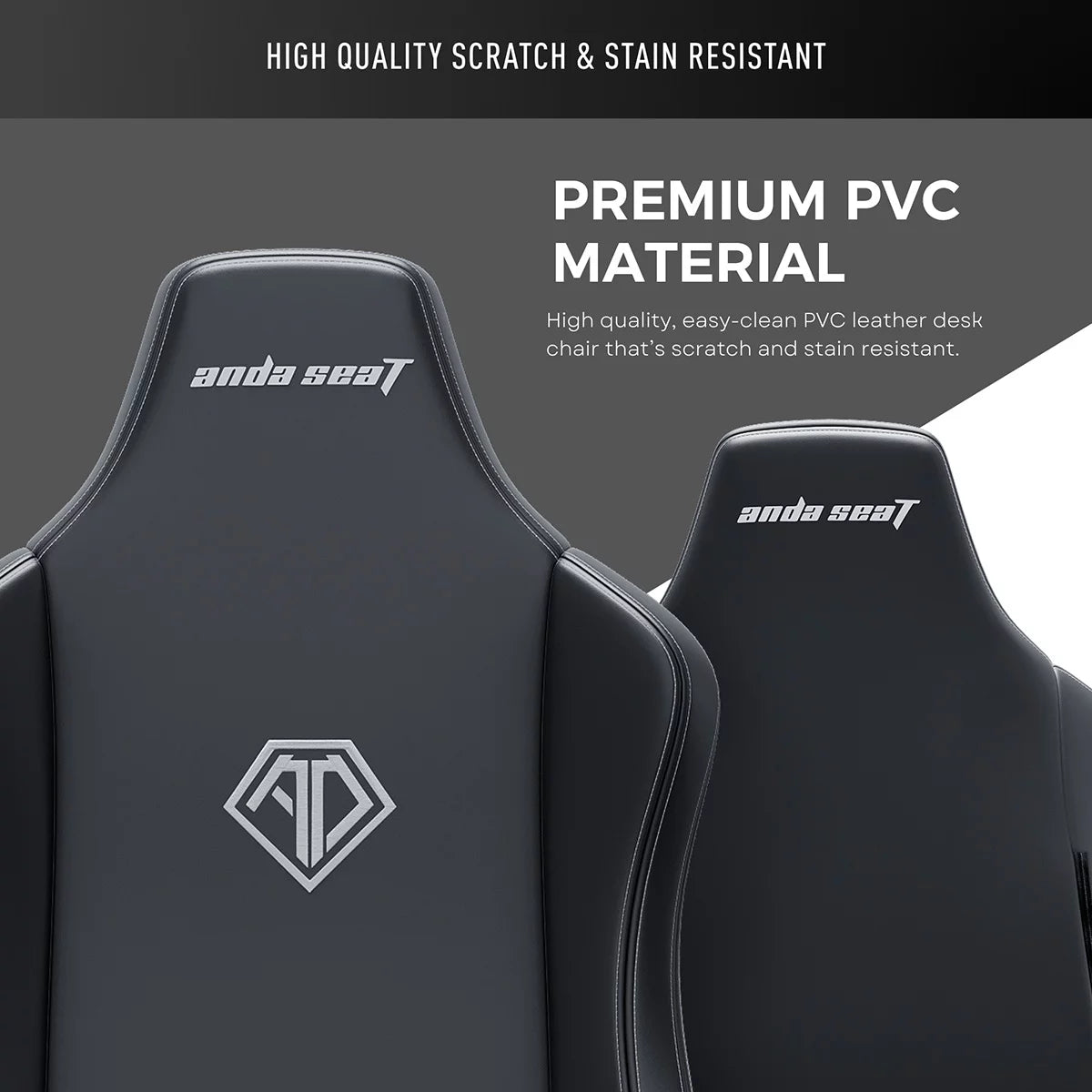 anda seaT Novis Max Extra Large Gaming Chair, Black, view 7