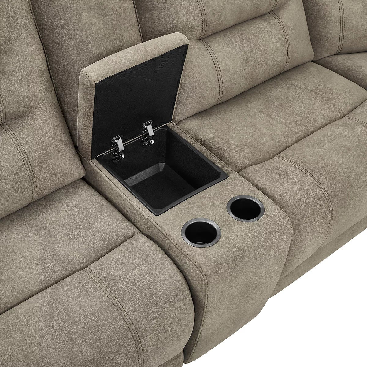 Barcalounger Carmelo Fabric Power Reclining Sectional Sofa with Power Headrests, view 4