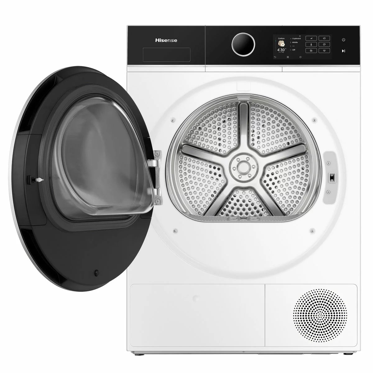 Hisense KitchenFit 5i Series DH5I904BWBC, 9kg Heat Pump Dryer, A+++ Rated in White, view 2