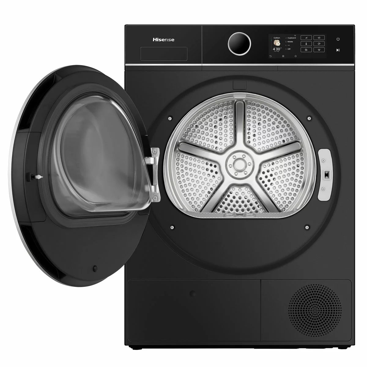 Hisense KitchenFit 5i Series DH5I904BBBC, 9kg Heat Pump Dryer, A+++ Rated in Black, view 2