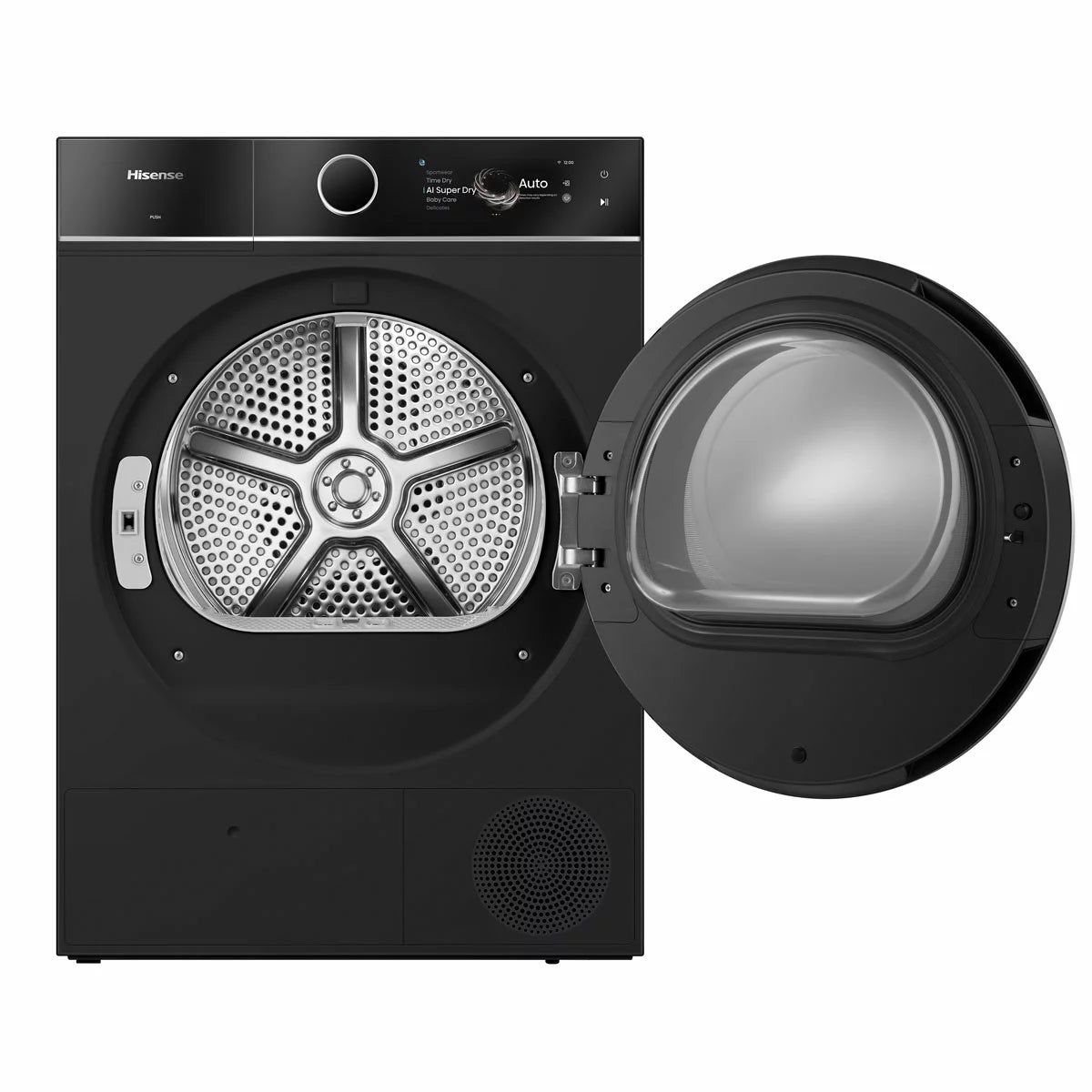 Hisense 7i Series DH7I108BBAB1 10kg Heat Pump Dryer, A+++ Rated in Black, view 4