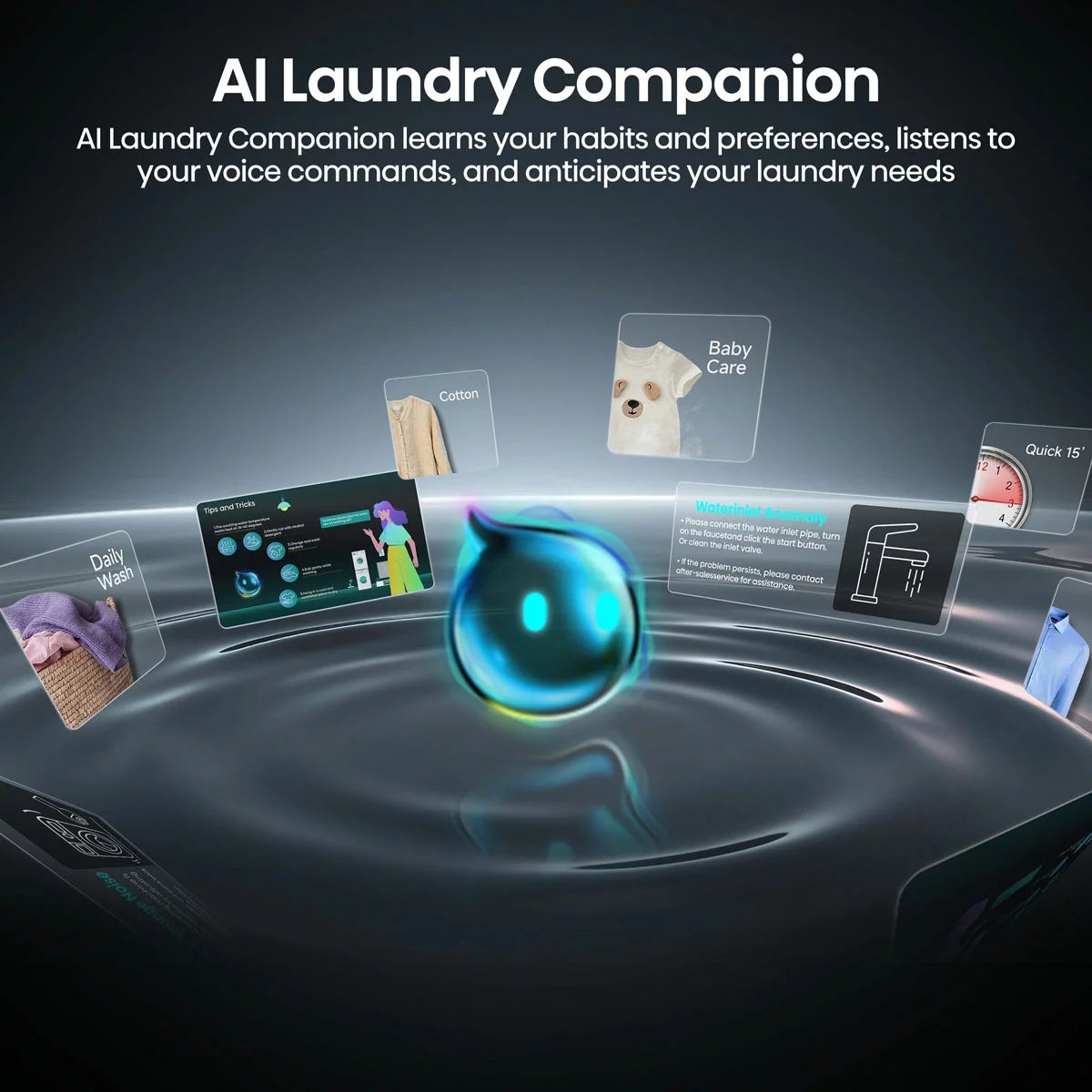 Hisense 7i Series DH7I108BBAB1 10kg Heat Pump Dryer, A+++ Rated in Black, view 7