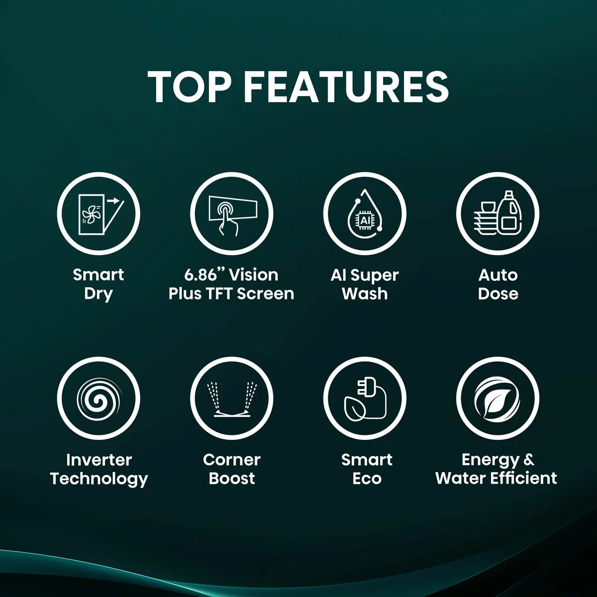 Hisense HS693A90ADBX, 16 Place Setting, Freestanding Dishwasher, A Rated in Silver, view 3