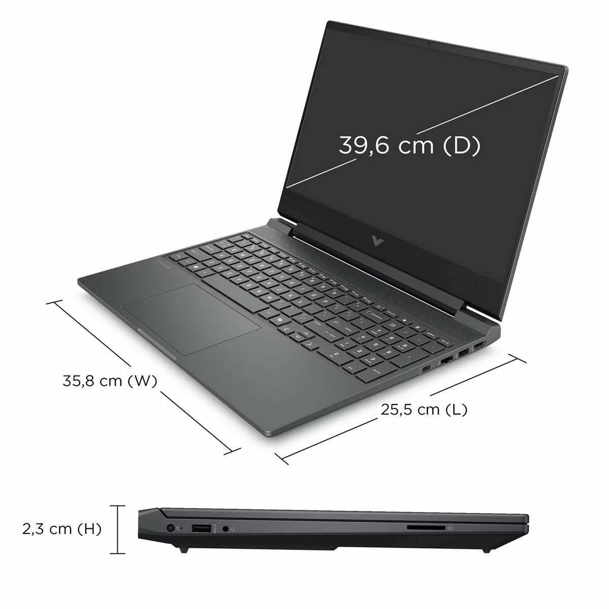 HP Victus, AMD Ryzen 5, 16GB RAM, 1TB SSD, NVIDIA GeForce RTX 5050, 15.6 inch Gaming Laptop, 15-fb3004na, view 7