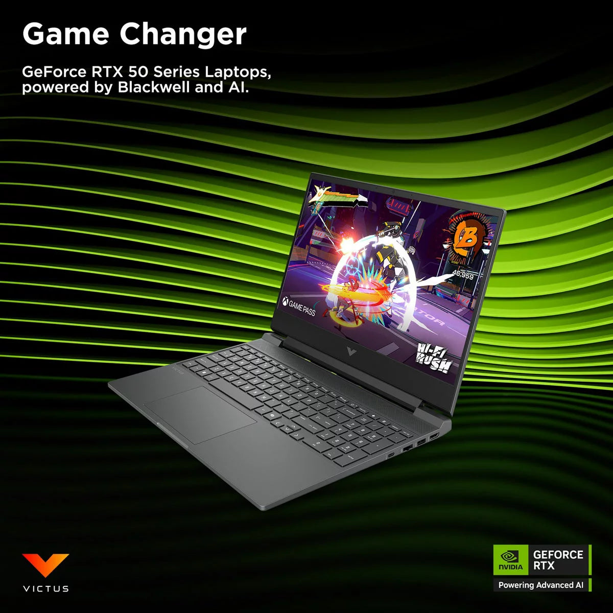 HP Victus, AMD Ryzen 5, 16GB RAM, 1TB SSD, NVIDIA GeForce RTX 5050, 15.6 inch Gaming Laptop, 15-fb3004na, view 8