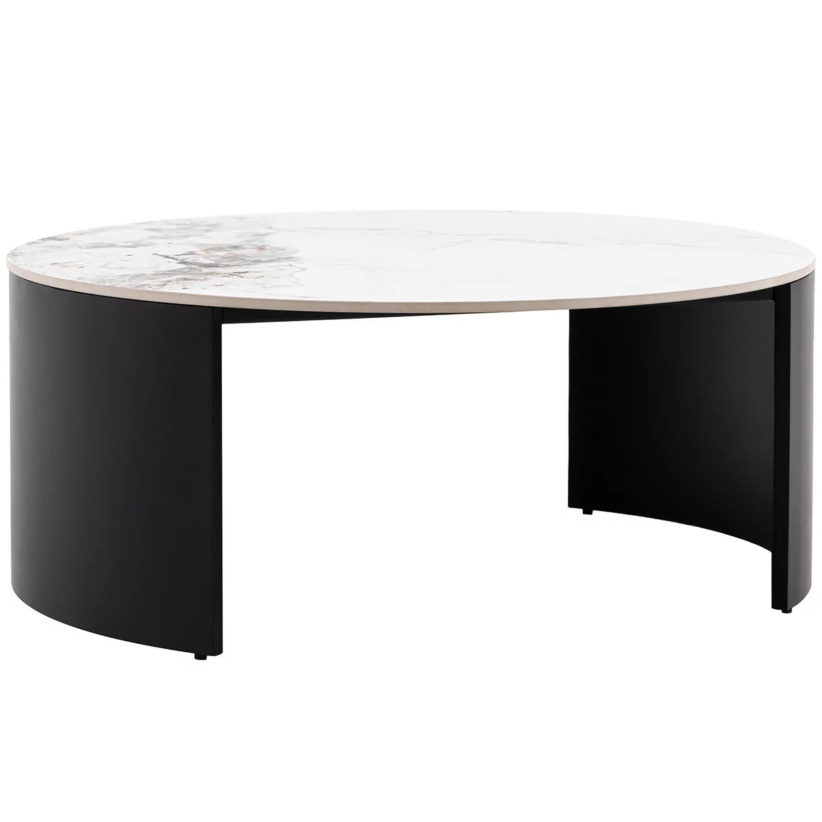 Gallery Marzio White Marble Coffee Table, view 4