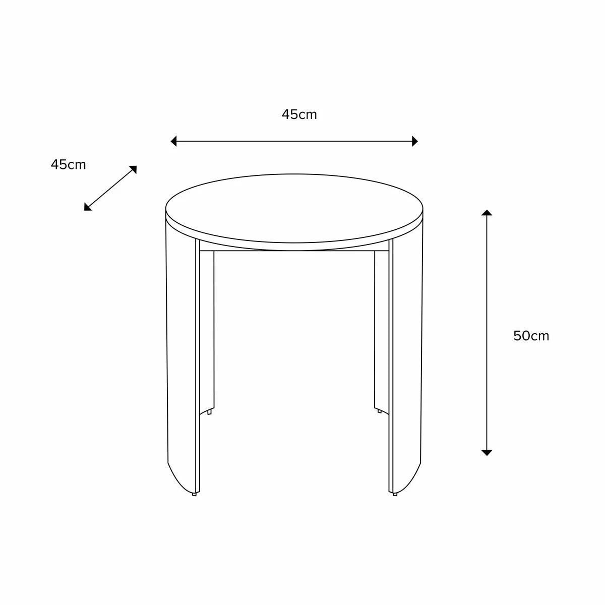 Gallery Marzio White Marble Side Table, view 2