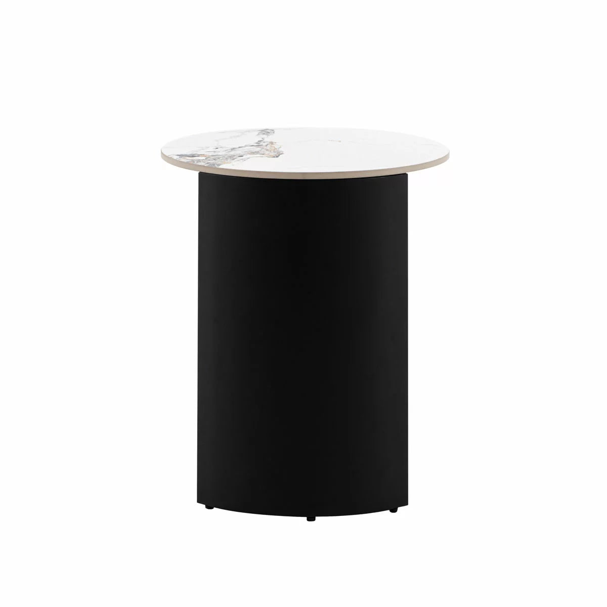 Gallery Marzio White Marble Side Table, view 5
